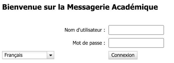 Accès webmail Rouen complet avec calendrier