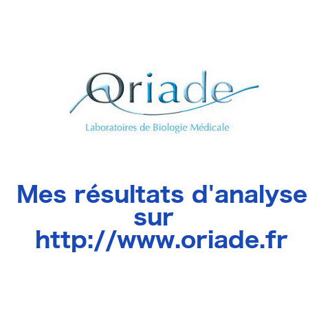 Consulter mes résultats sur l'espace patient Oriade - www.oriade.fr