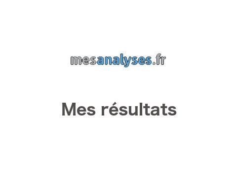 Consulter mes analyses sur mon espace patient – www.mesanalyses.fr