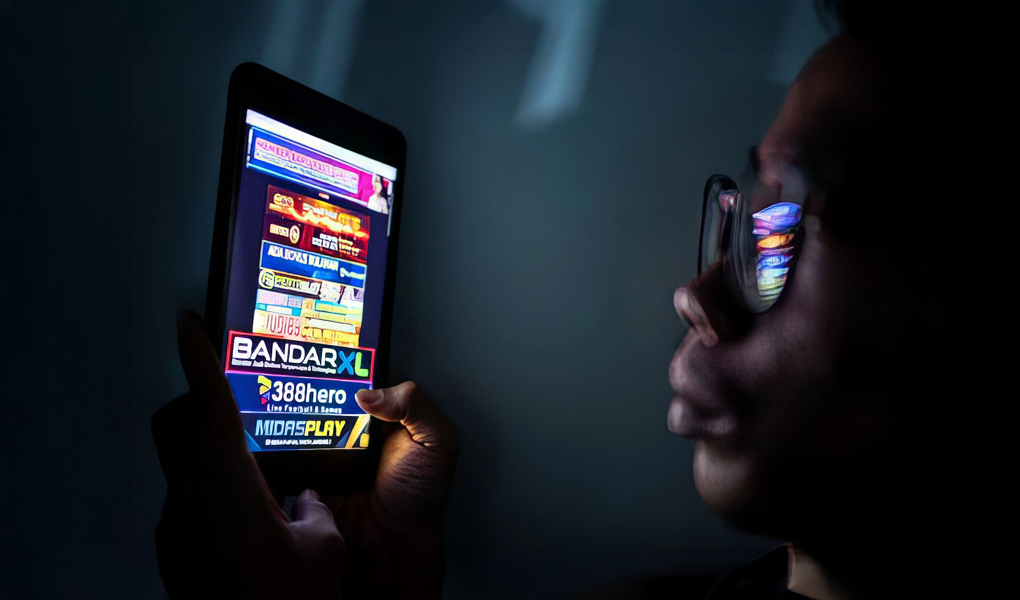 Joueur utilisant un casino en ligne sur son smartphone

