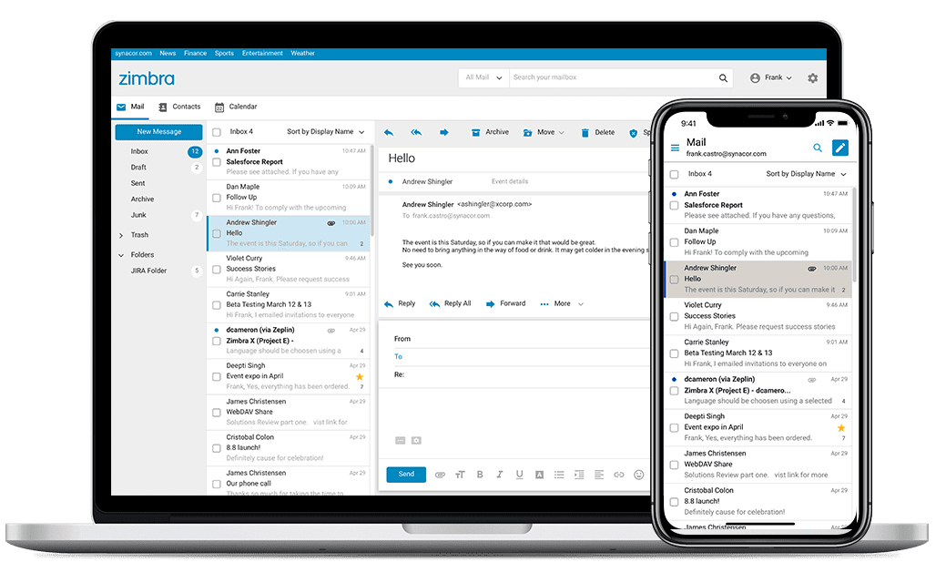 découvrez zimbra sécurisé, la solution idéale pour une communication collaborative protégée. profitez d'un environnement de messagerie et de partage de fichiers fiable, alliant performance et sécurité. assurez la confidentialité de vos données avec zimbra.