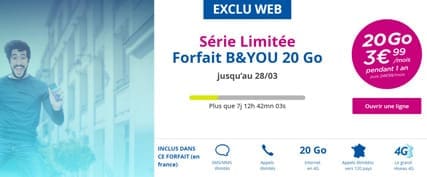 découvrez notre forfait internet 20 go, idéal pour naviguer, streamer et rester connecté en toute simplicité. profitez d'une connexion rapide et fiable, sans engagement, à un tarif compétitif. commandez dès maintenant et vivez l'expérience d'une connexion fluide, peu importe où vous êtes !