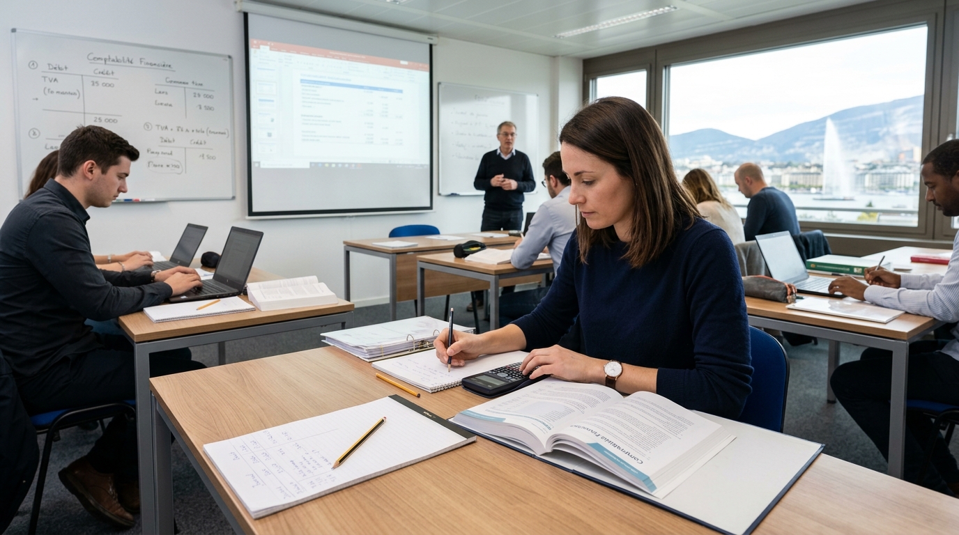 Cours de comptabilité Genève : choisir la bonne formation sans perdre de temps