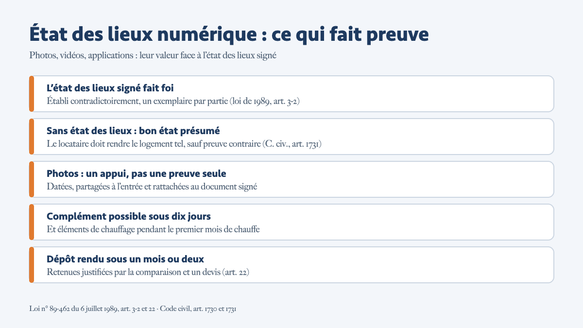 État des lieux au smartphone : ce que valent vraiment les photos et les vidéos le jour du départ