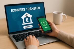 Espace client Cetelem sur smartphone avec la demande de virement express